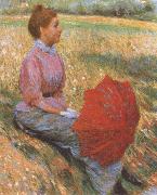 Federico zandomeneghi Lady in a Meadow France oil painting artist